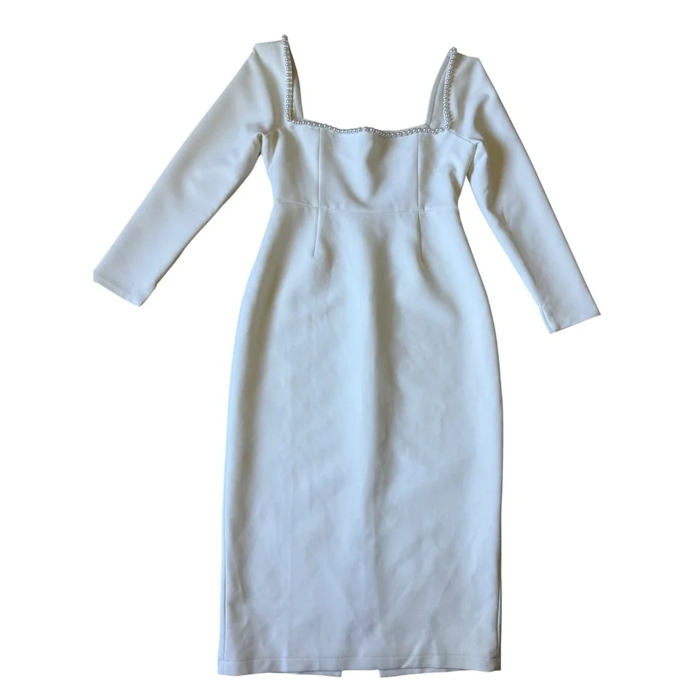 ODD MUSE MIDI Bridal Dress The Ultimate Pearl Muse NEW White XL